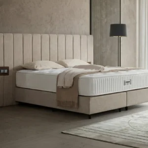 Premium Hotel Bed Set with Headboard & Pocket Spring Mattress